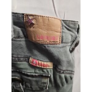 Vtg Bubblegum Camo Stretchy Jeans Y2K Women 1X 38" X 32" Comfort Outdoors 28A